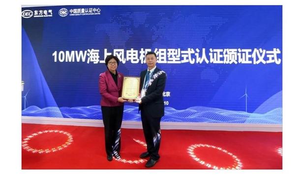 DEC’s 10MW Offshore Wind Turbine Awarded Type Certificate