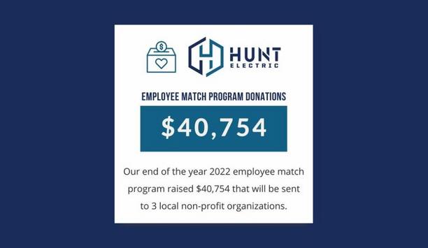 Hunt Electric Gives Back Through Employee Match Program