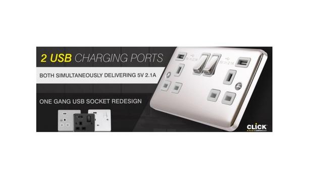 Scolmore Upgrades Their 13A 2-Gang USB Socket Which Offers Fast Charging On Two USB Ports