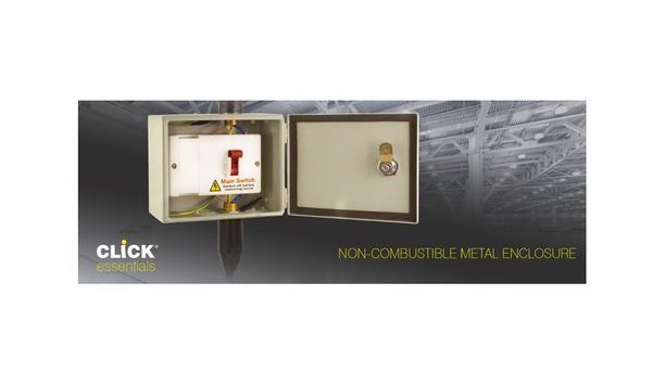 Scolmore Adds Non-Combustible Metal Enclosure To The Range Of Click Essentials Accessories Collection