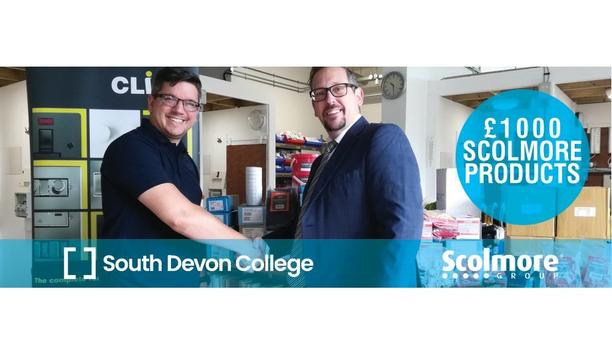 Scolmore Visits South Devon College To Provide Them With The Prize Of £1000 Worth Of Products