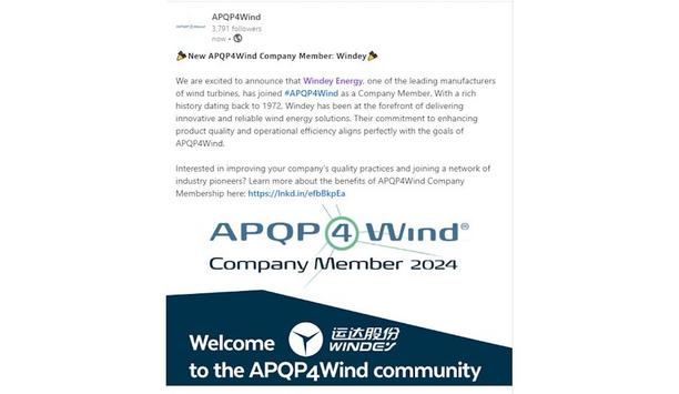 Windey Joins APQP4Wind To Enhance Quality Management