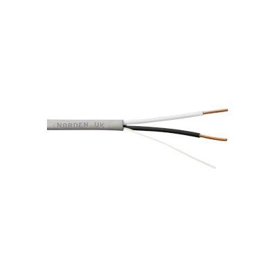 Norden 79-3102142 2 Core 14 AWG Unshielded Single Strand Solid Conductor Cable LSZH, 305m