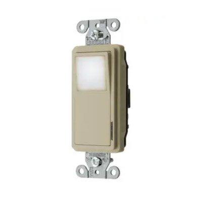 Bryant 9901NLI Commercial Grade Single Pole Rocker Switch With Nightlight