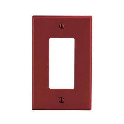 Bryant PJ26R Red 1-Gang 1-Decorator Mid-Size Wallplate