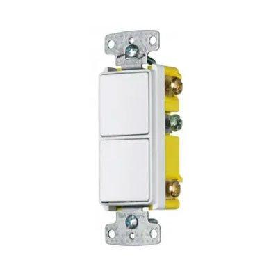 Bryant RCD103W Residential Grade Single Pole And 3-Way Combination Rocker Switch
