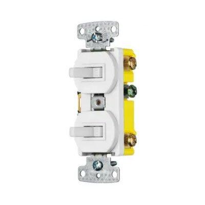 Bryant RC103W Residential Grade Single Pole And 3-Way Combination Toggle Switch