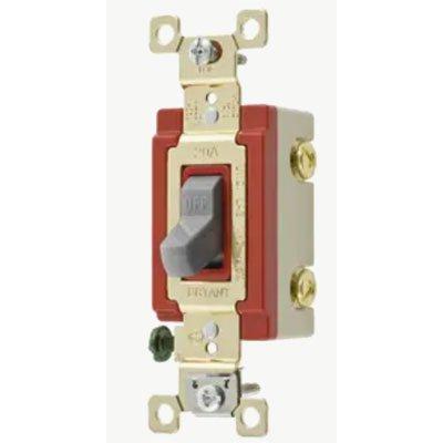 Bryant 4901GRY Gray Extra Heavy Duty Industrial Grade Single Pole Toggle Switch