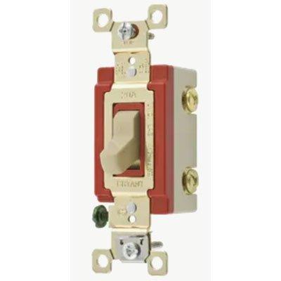 Bryant 4902I Ivory Extra Heavy Duty Industrial Grade Double Pole Toggle Switch