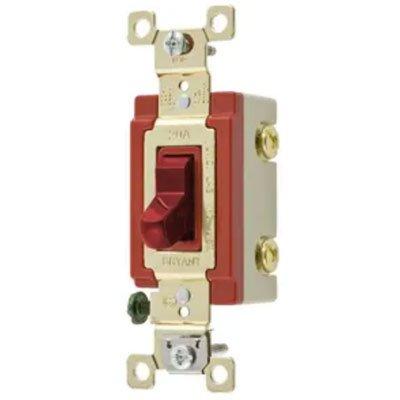 Bryant 4903RED Red Extra Heavy Duty Industrial Grade 3-Way Toggle Switch