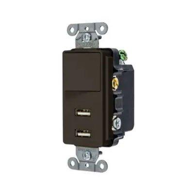 Bryant USBB102 Residential Grade Single Pole Rocker Switch With USB