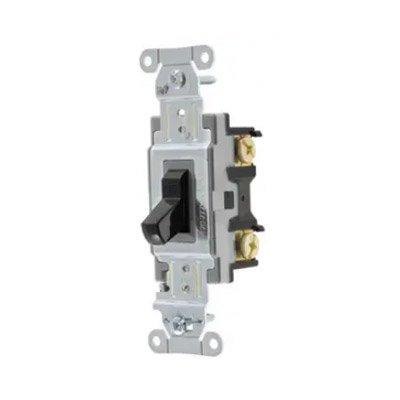 Bryant CS320BLK Commercial Grade 3-Way Toggle Switch