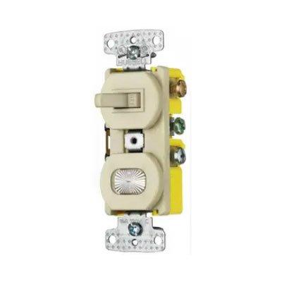 Bryant RC309I Residential Grade 3-Way Combination Toggle Switch with Pilot Light