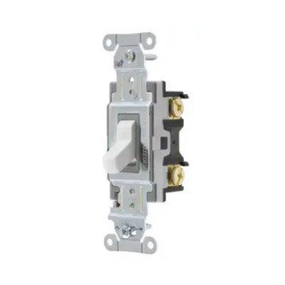 Bryant CSB220BW Commercial Grade Double Pole Toggle Switch