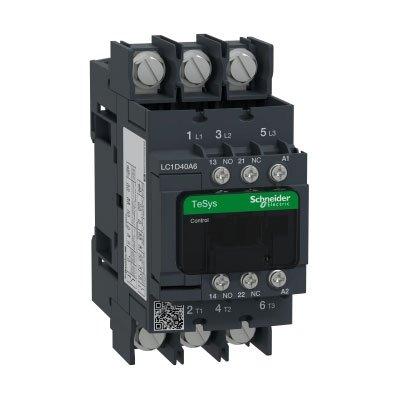 Schneider Electric LC1D40A6G7 Non-Reversing 3 Pole 40 A Contactor