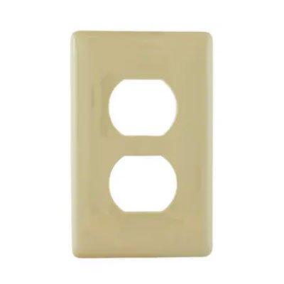 Bryant NPS8I Ivory 1-Gang 1-Duplex Opening Snap-On Wallplate