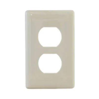 Bryant NPS8LA Light Almond 1-Gang 1-Duplex Opening Snap-On Wallplate