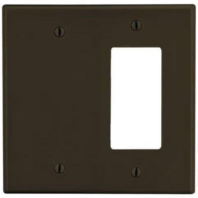 Bryant P1326 Brown 2-Gang 1-Decorator 1-Blank Wallplate