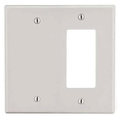 Bryant P1326LA Light Almond 2-Gang 1-Decorator 1-Blank Wallplate