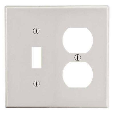 Bryant P18LA Light Almond 2-Gang 1-Duplex 1-Toggle Wallplate