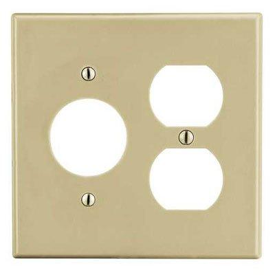 Bryant P78I Ivory 2-Gang 1-Duplex 1-1.40" Opening Wallplate