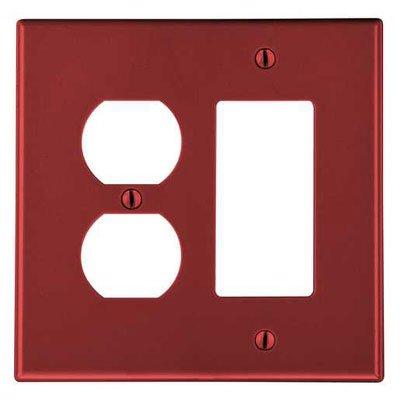 Bryant P826R Red 2-Gang 1-Duplex 1-Decorator Wallplate