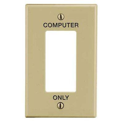 Bryant PJ26C Ivory 1-Gang 1-Decorator Mid-Size Wallplate