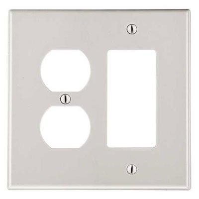 Bryant PJ826LA Light Almond 2-Gang 1-Duplex 1-Decorator Wallplate