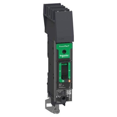 Schneider Electric BDA160201 Circuit breaker, PowerPact B, 20A, 1 pole, 600Y/347VAC, 14kA, I-Line, thermal magnetic, 80%, A