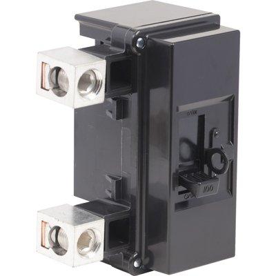 Schneider Electric QOM2100VHL Main breaker, QO, 100A, 2 pole, 120/240VAC, 22kA, bolt on mount