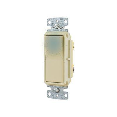 Bryant RSD315ILI Residential Grade 3-Way Illuminated Decorator Rocker Switch