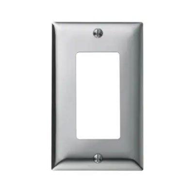 Bryant SCH26 Chrome Plated Steel 1-Gang 1-GFCI Opening Wallplate